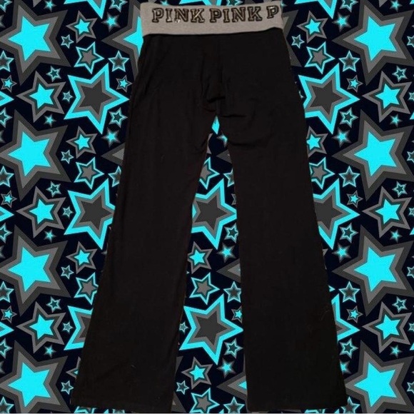 Victorias Secret PINK foldover flare yoga pants - Picture 4 of 4